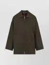 Gucci Military Green Gg Fabric Jacket Women In Green