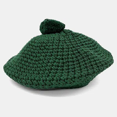 Pre-owned Gucci Cotton Green Beret