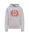 Gucci Hoodie With Dropped Shoulder And Kangaroo Pocket In Gray