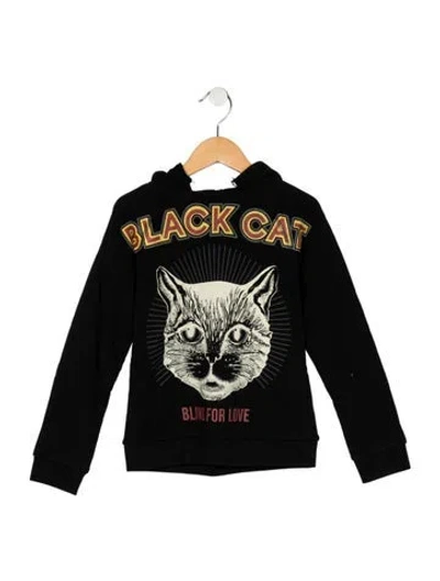 Pre-owned Gucci Kids' Cotton Hoodie In Black
