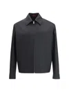 Gucci Twill Jacket With Web Detail In Black