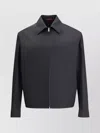 Gucci Twill Jacket With Web Detail In Black