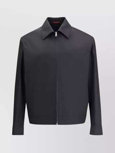 Gucci Cotton Jacket Adjustable Iconic Stripes In Black