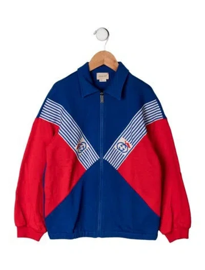 Pre-owned Gucci Kids' Cotton Jacket In Blue/red