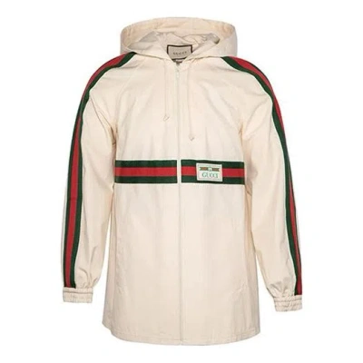 Gucci Cotton Jacket Hooded Blazer For 'white'