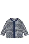 Gucci Cotton Jacket With Double G In Blue