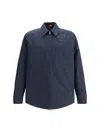 Gucci Men Cotton Jacket With Embroidery In Blue