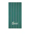Gucci Cotton Jacquard Beach Blanket In Green