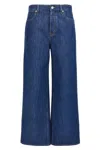Gucci Wide Leg Jeans In Blue