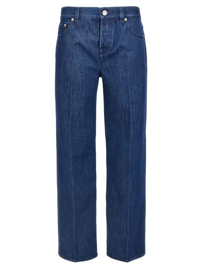 Gucci Straight-leg Cotton Denim Jeans In Blue