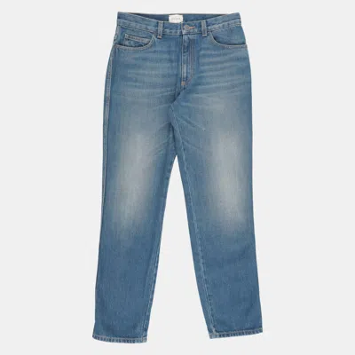 Pre-owned Gucci Cotton Jeans In Blue