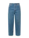 Gucci Cotton Jeans With Maxi Pockets In Blue