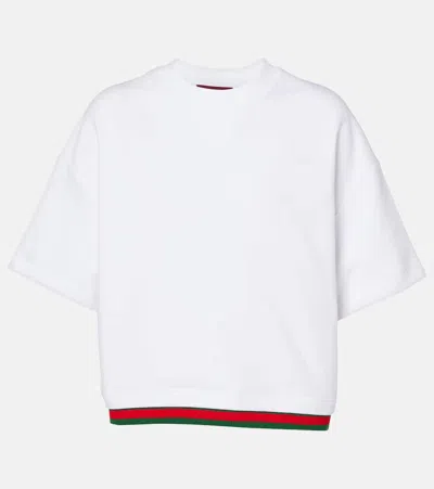 GUCCI COTTON JERSEY CROP TOP