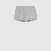 Gucci Cotton Jersey Embossed Shorts In Grey