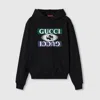 Gucci Shadow Print Logo Hoodie In Black