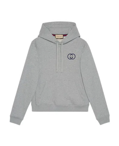 GUCCI COTTON JERSEY HOODED SWEATSHIRT