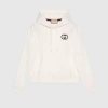 Gucci Cotton Jersey Hooded Sweatshirt In White