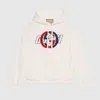 Gucci Cotton Sweatshirt With Gg Interlocking In White
