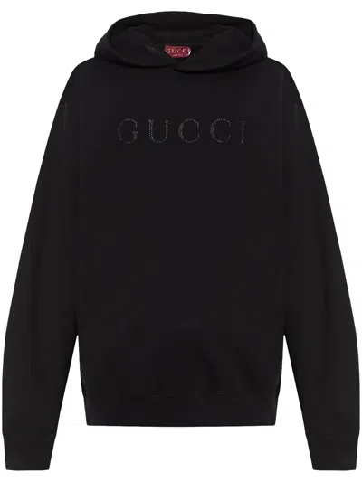 Gucci Black Jersey Sweatshirt With Hood
