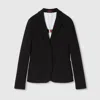 Gucci Cotton Jersey Jacket In Black