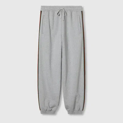 Gucci Cotton Jersey Jogging Pant In Grey