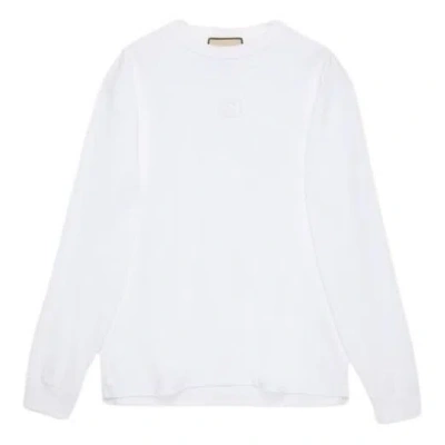 Gucci Cotton Jersey Long Sleeve T-shirt 'beige'