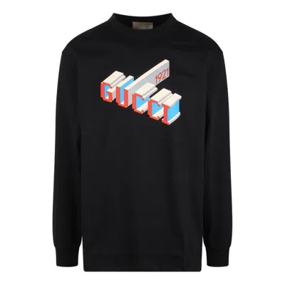 Gucci Cotton Jersey Long Sleeve T-shirt 'black'