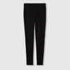 Gucci Cotton Jersey Trousers With Embroidery In Black