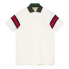 Gucci Web-stripe Jersey Polo Shirt