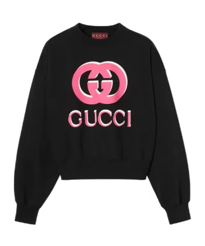 GUCCI GUCCI JERSEY PRINTED SWEATSHIRT