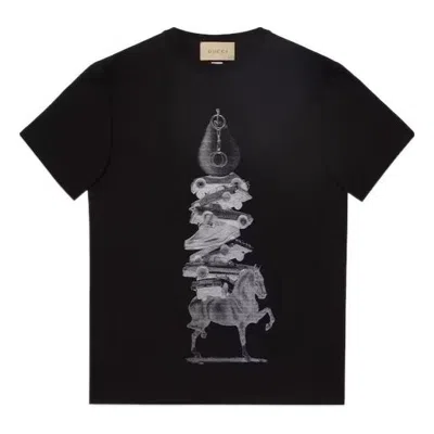 Gucci Cotton Jersey Printed T-shirt 'black'
