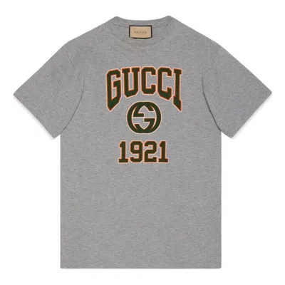 Gucci Cotton Jersey Printed T-shirt 'grey'