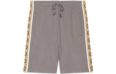 Pre-owned Gucci Cotton Jersey Shorts Grey In Gray
