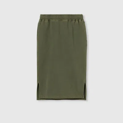 Gucci Cotton Jersey Skirt With Embroidery