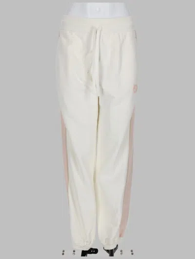 Gucci Cotton Jersey Stretched Track Pants In White