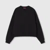 Gucci Cotton Jersey Sweatshirt In Black