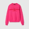 Gucci Cotton Jersey Sweatshirt In Pink