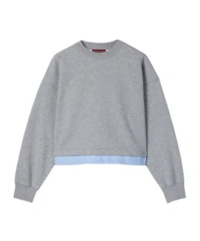 GUCCI COTTON JERSEY SWEATSHIRT WITH EMBROIDERY