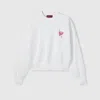Gucci Cotton Jersey Sweatshirt With Patch In White