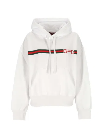 Gucci Cotton Jersey Sweatshirt With Print In Gray