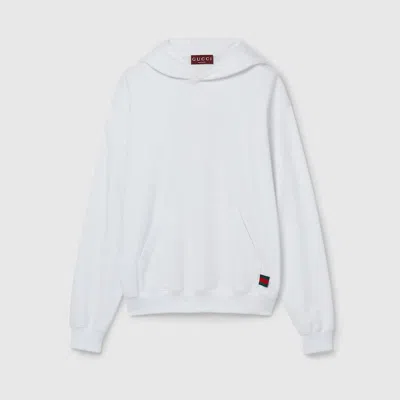 GUCCI GUCCI COTTON JERSEY SWEATSHIRT WITH WEB