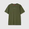 Gucci Open-necked Black Shirt In Green