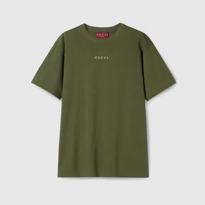 Gucci Cotton Jersey T-shirt In Green