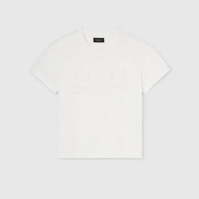 Gucci Cotton Jersey T-shirt With Devoré Detail In White