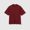 Gucci Cotton Jersey T-shirt With Embroidery In Burgundy