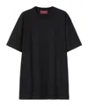Gucci Cotton Jersey Top Crew Neck Short Sleeves In Black