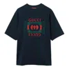 Gucci Interlocking G-print Cotton T-shirt In Black