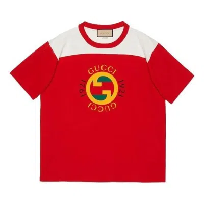 Gucci Cotton Jersey T-shirt With  Print 'red'