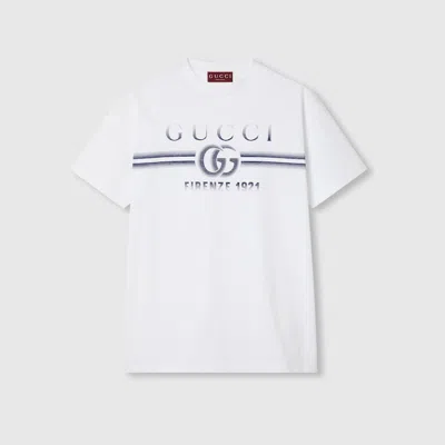 Gucci Cotton Jersey T-shirt With  Print In White