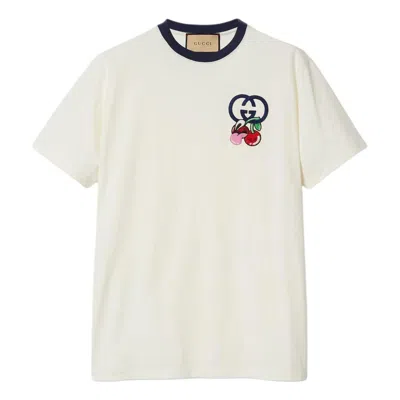 Gucci Cotton Jersey T-shirt With Patch 'off White'